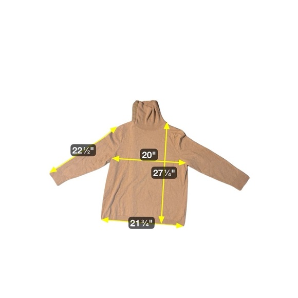 NEW Talbots Women's Plus Size 2X Camel Turtleneck Sweater Quiet Luxury Stretch - Picture 5 of 9